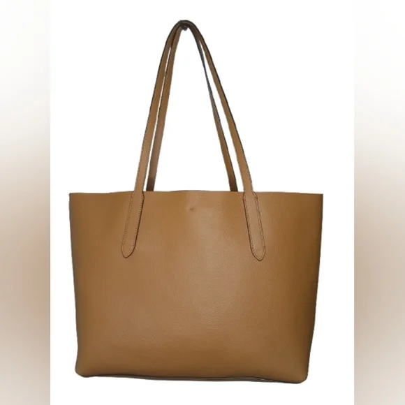 Coach NWOT Tan Leather Tote Bag - Picture 6 of 16